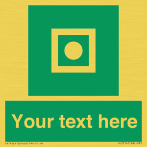 Custom sign safe condition Shipboard general alarm